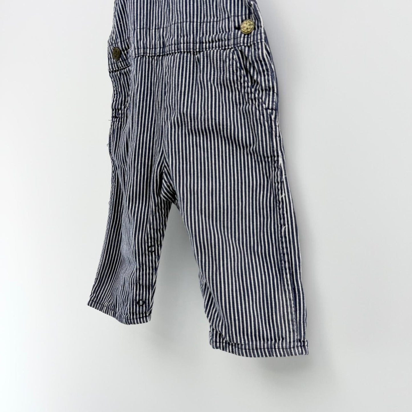 【美品】OshKosh デニムオーバーオール ネイビー 18サイズ【クリーニング発送】