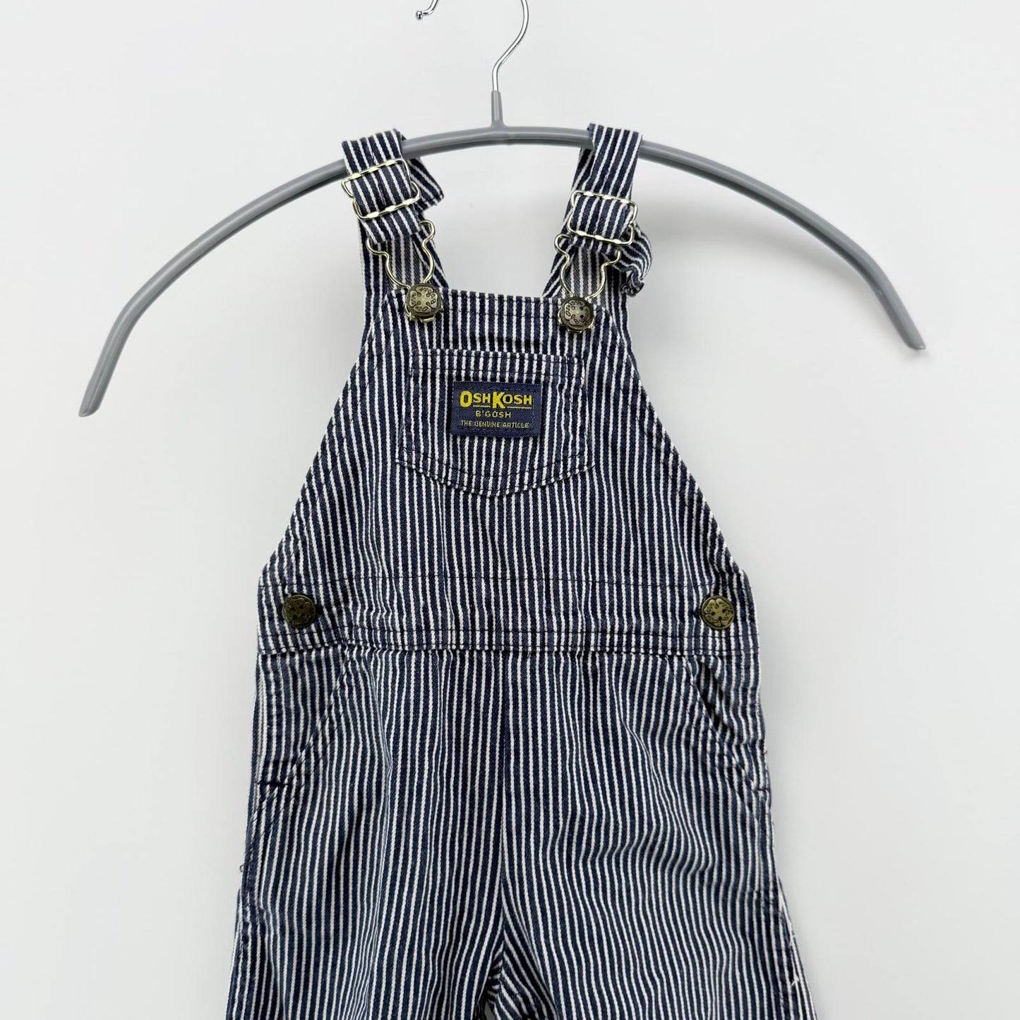 【美品】OshKosh デニムオーバーオール ネイビー 18サイズ【クリーニング発送】