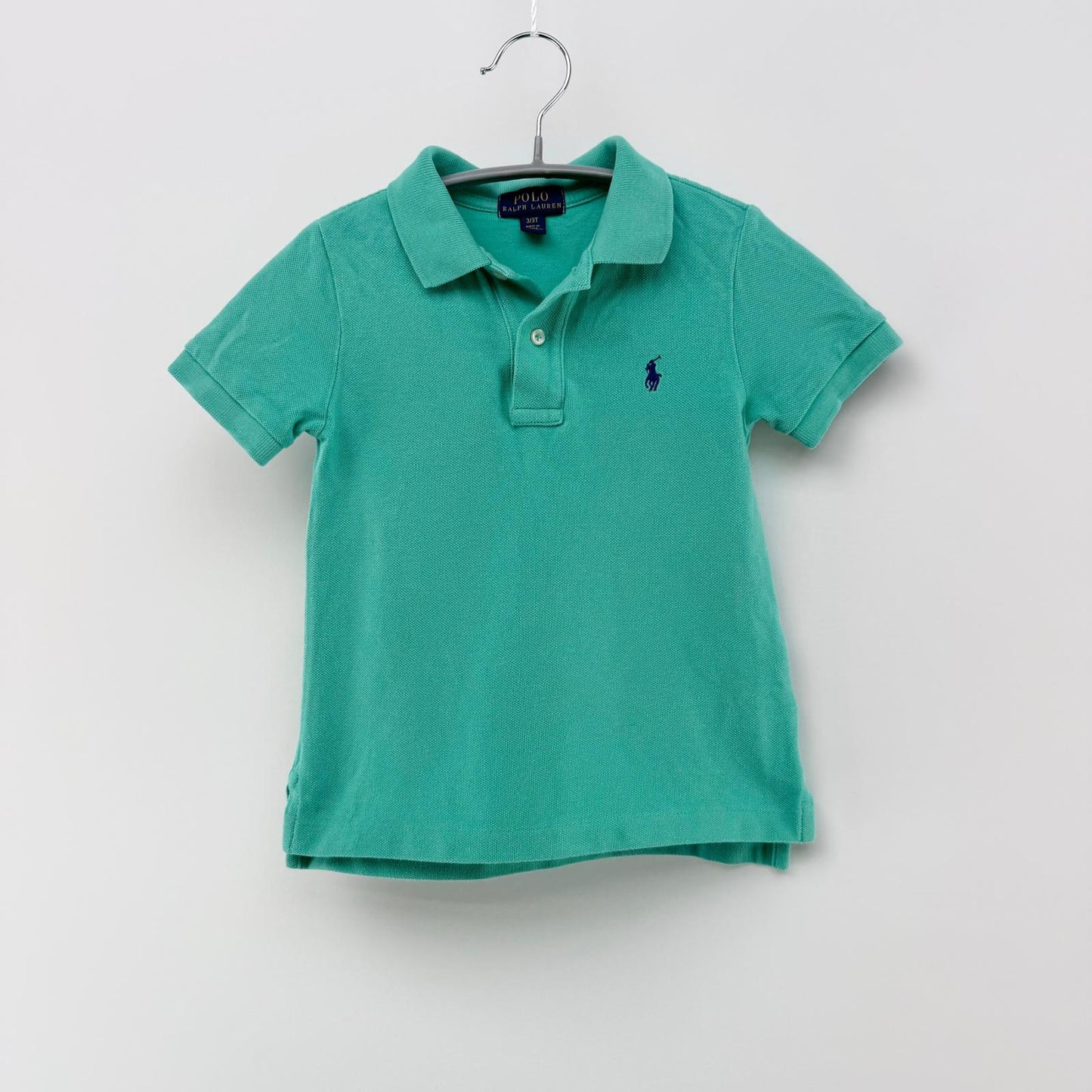 【美品】POLO RALPH LAUREN 半袖ポロシャツ グリーン 3サイズ【クリーニング発送】