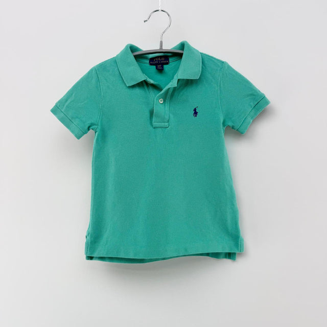 【美品】POLO RALPH LAUREN 半袖ポロシャツ グリーン 3サイズ【クリーニング発送】