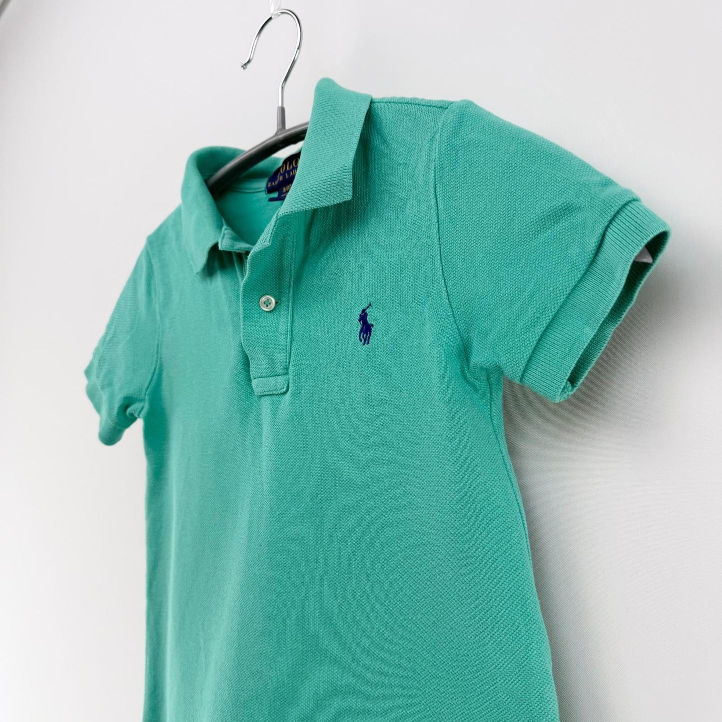【美品】POLO RALPH LAUREN 半袖ポロシャツ グリーン 3サイズ【クリーニング発送】