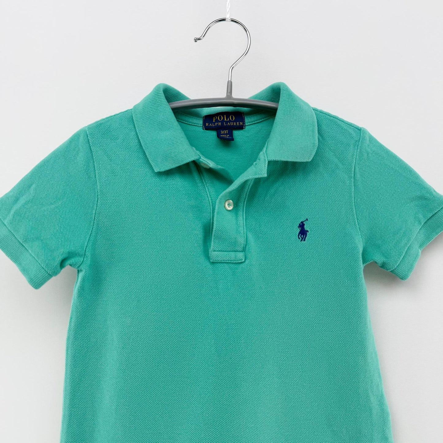 【美品】POLO RALPH LAUREN 半袖ポロシャツ グリーン 3サイズ【クリーニング発送】