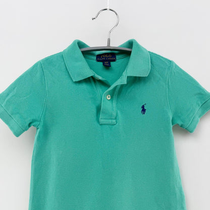 【美品】POLO RALPH LAUREN 半袖ポロシャツ グリーン 3サイズ【クリーニング発送】