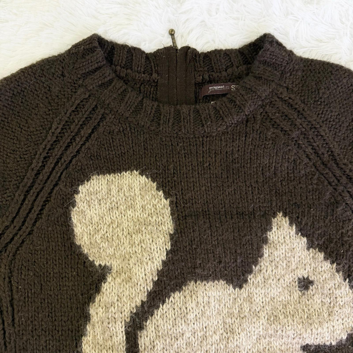 【美品】Bershka ニット ブラウン Sサイズ【クリーニング発送】