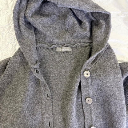 【美品】IENA ニットカーディガン グレイ Fサイズ【クリーニング発送】
