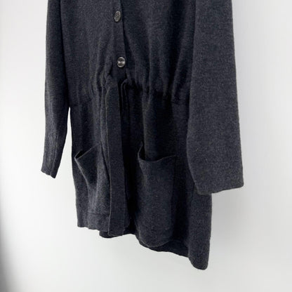 【美品】IENA ニットカーディガン グレイ Fサイズ【クリーニング発送】