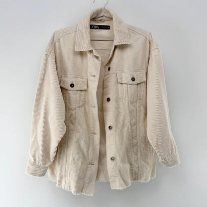 ZARA カバーオール ベージュ Sサイズ【クリーニング発送】