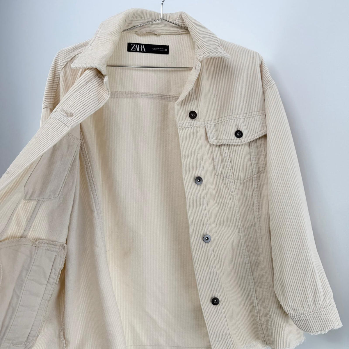 ZARA カバーオール ベージュ Sサイズ【クリーニング発送】