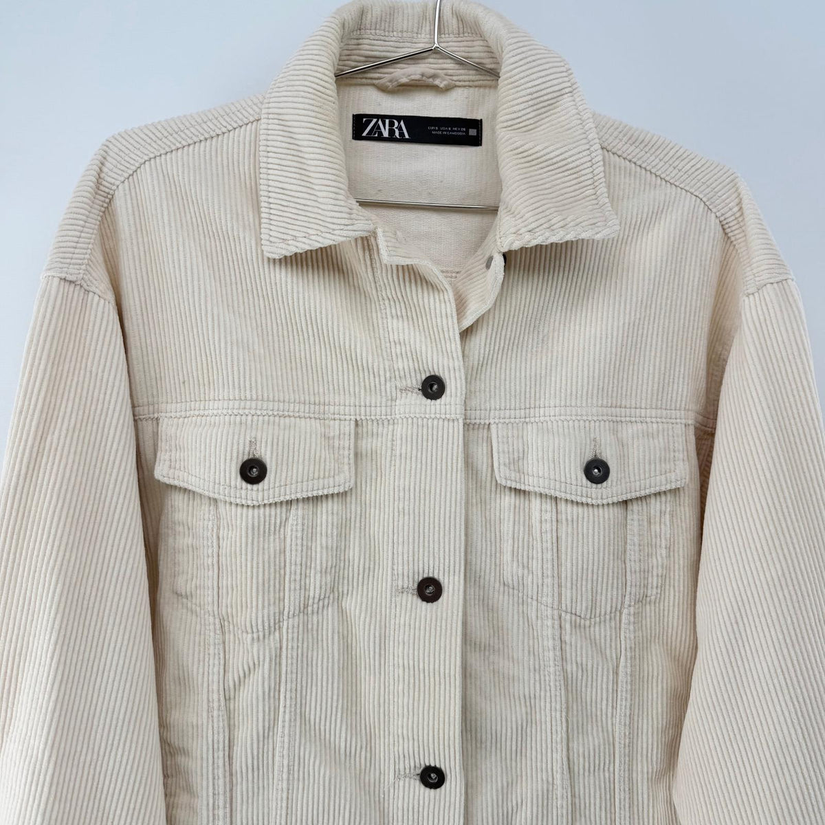 ZARA カバーオール ベージュ Sサイズ【クリーニング発送】
