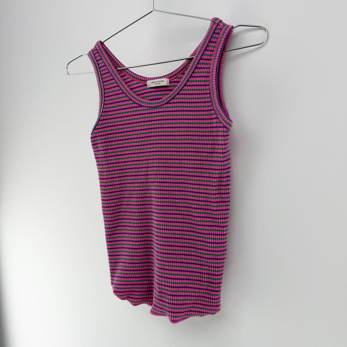 【美品】FREAK'S STORE タンクトップ ピンク Fサイズ【クリーニング発送】