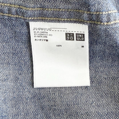 【美品】ユニクロ デニムカバーオール ネイビー XSサイズ【クリーニング発送】