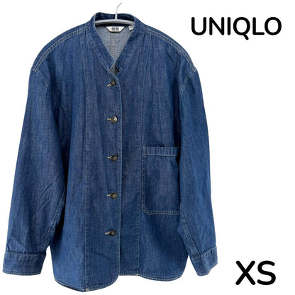 【美品】ユニクロ デニムカバーオール ネイビー XSサイズ【クリーニング発送】