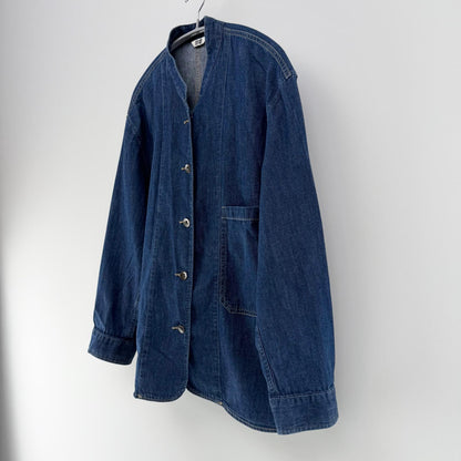【美品】ユニクロ デニムカバーオール ネイビー XSサイズ【クリーニング発送】