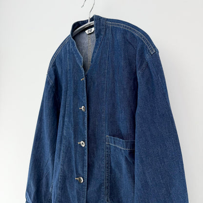 【美品】ユニクロ デニムカバーオール ネイビー XSサイズ【クリーニング発送】