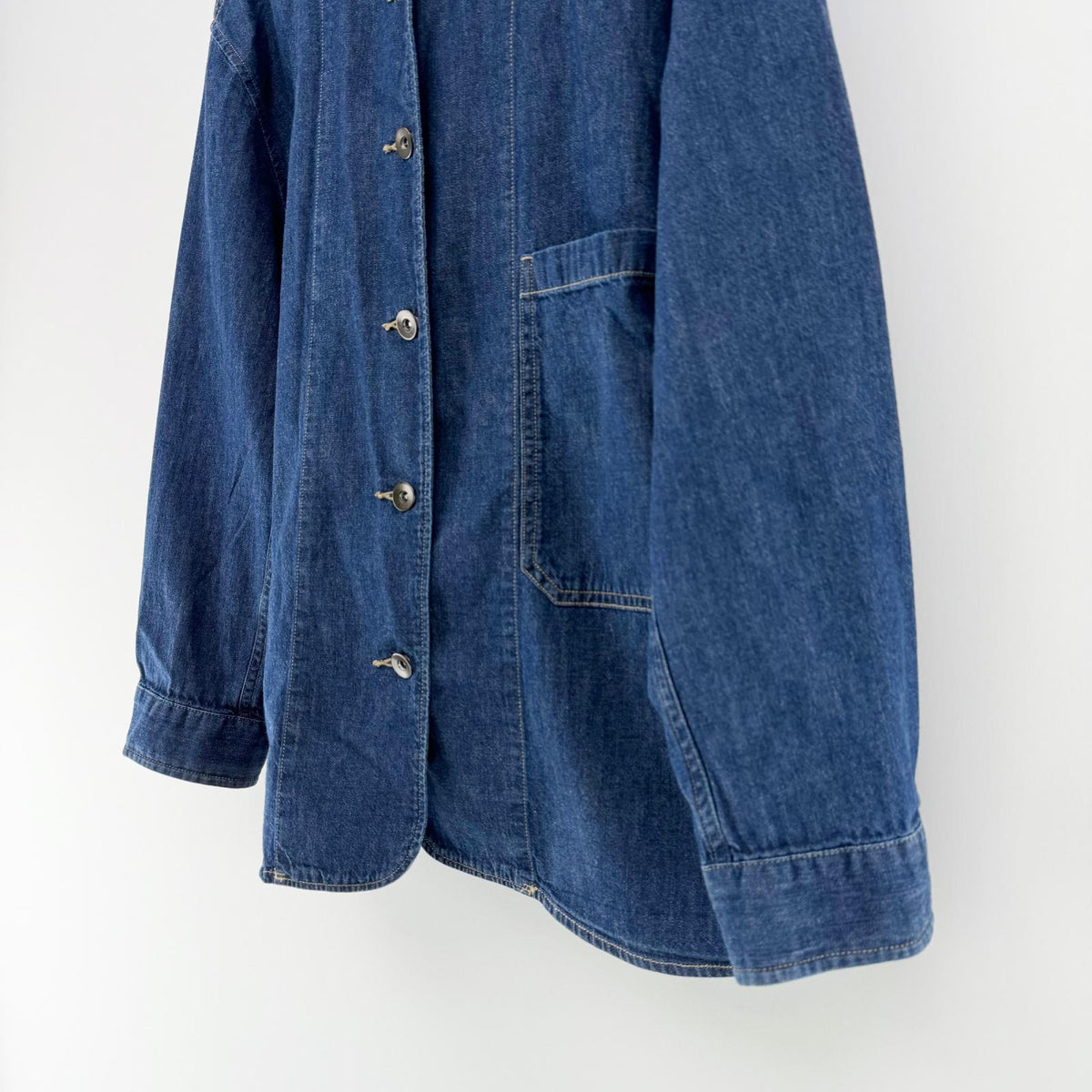 【美品】ユニクロ デニムカバーオール ネイビー XSサイズ【クリーニング発送】