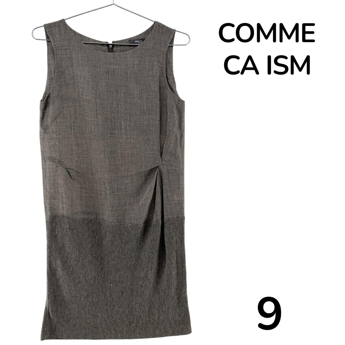 【美品】COMME CA ISM ワンピース ブラウン 9サイズ【クリーニング発送】