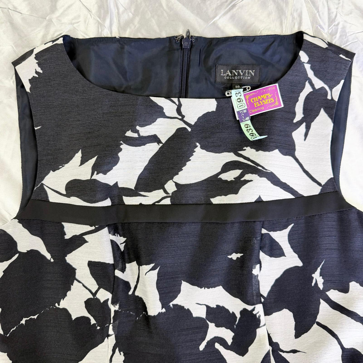 【美品】LANVIN ワンピース ブラック 38サイズ【クリーニング発送】
