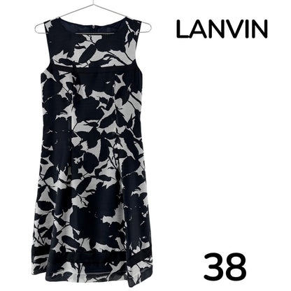 【美品】LANVIN ワンピース ブラック 38サイズ【クリーニング発送】