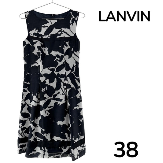 【美品】LANVIN ワンピース ブラック 38サイズ【クリーニング発送】