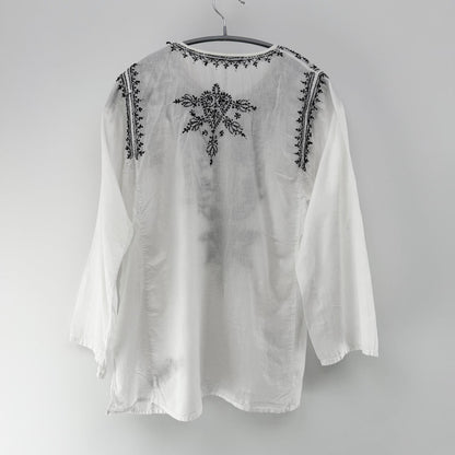 【美品】ROSE BUD ブラウス ホワイト Fサイズ【クリーニング発送】