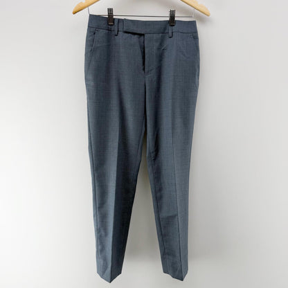 【美品】WHITE スーツスカートパンツセット ブルー 38サイズ【クリーニング発送】