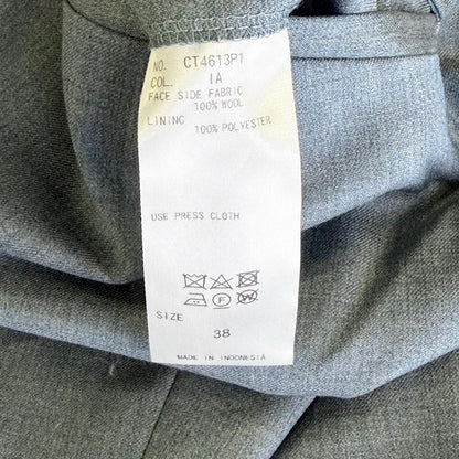 【美品】WHITE スーツスカートパンツセット ブルー 38サイズ【クリーニング発送】