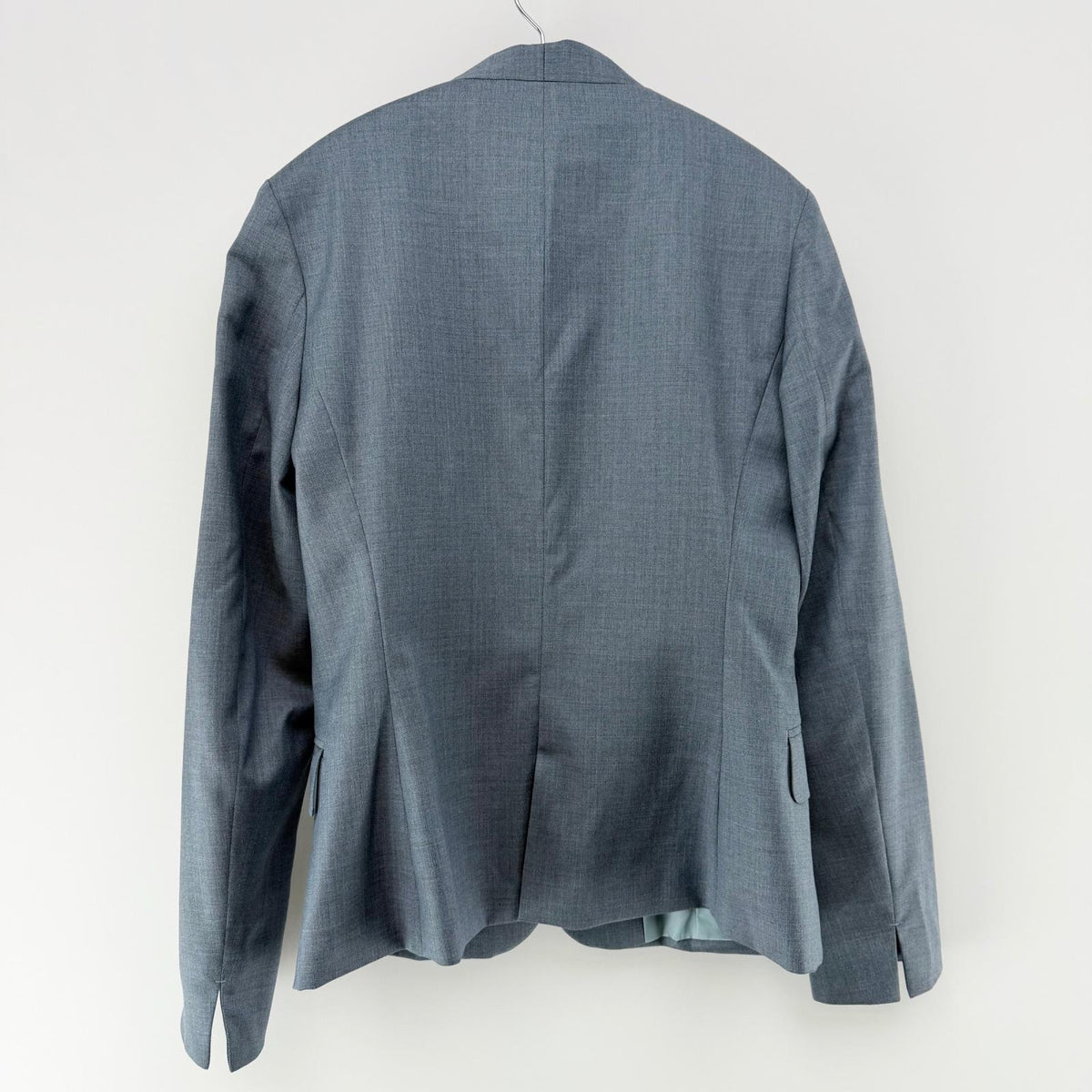 【美品】WHITE スーツスカートパンツセット ブルー 38サイズ【クリーニング発送】