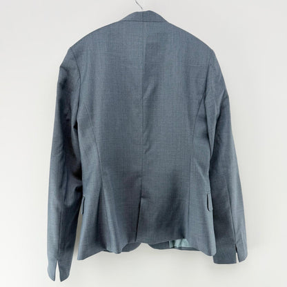 【美品】WHITE スーツスカートパンツセット ブルー 38サイズ【クリーニング発送】