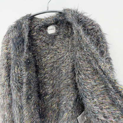 【美品】MUSUBORE カーディガン グレイ Fサイズ【クリーニング発送】