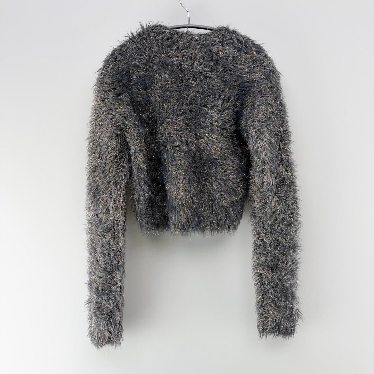 【美品】MUSUBORE カーディガン グレイ Fサイズ【クリーニング発送】