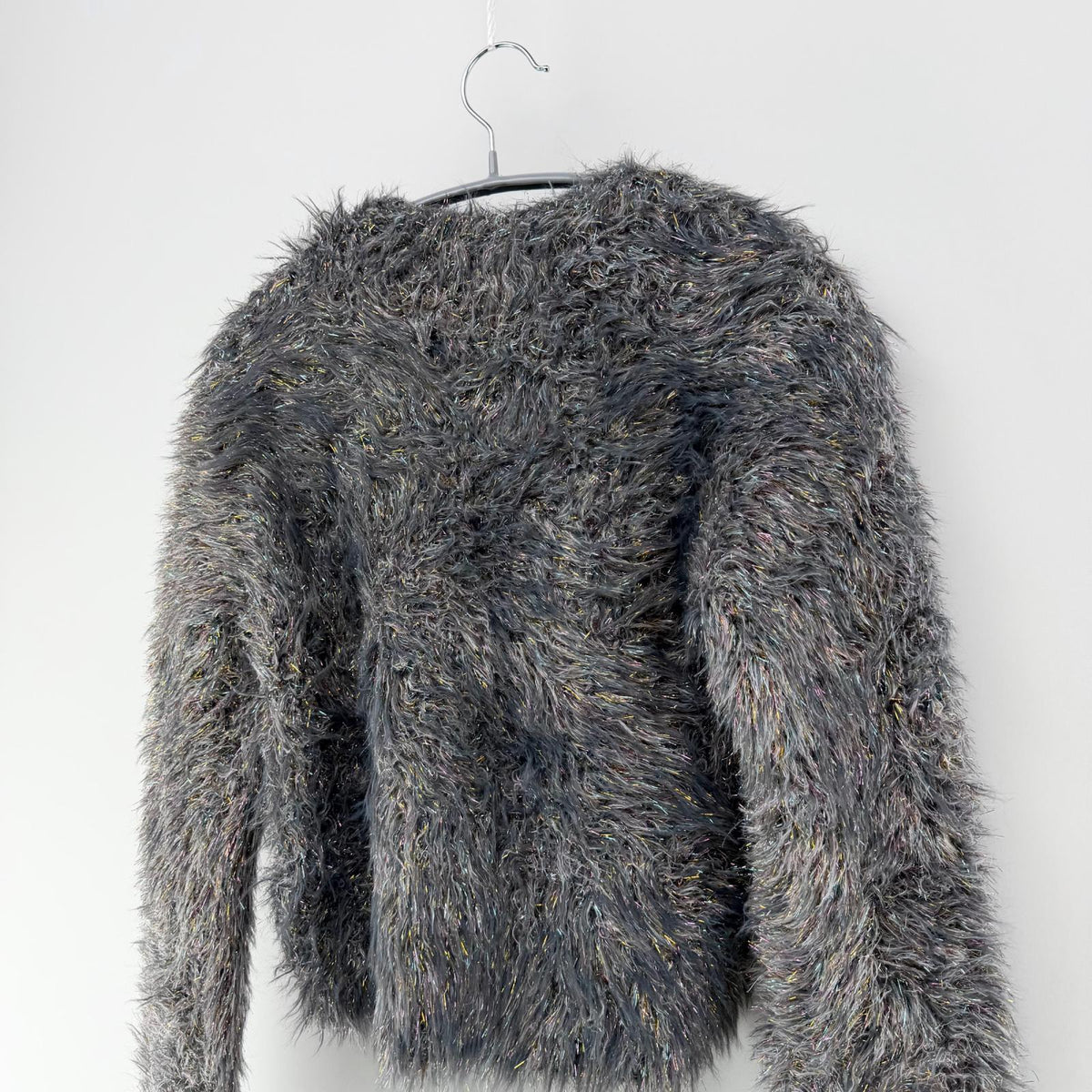 【美品】MUSUBORE カーディガン グレイ Fサイズ【クリーニング発送】