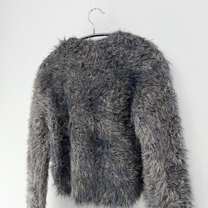 【美品】MUSUBORE カーディガン グレイ Fサイズ【クリーニング発送】