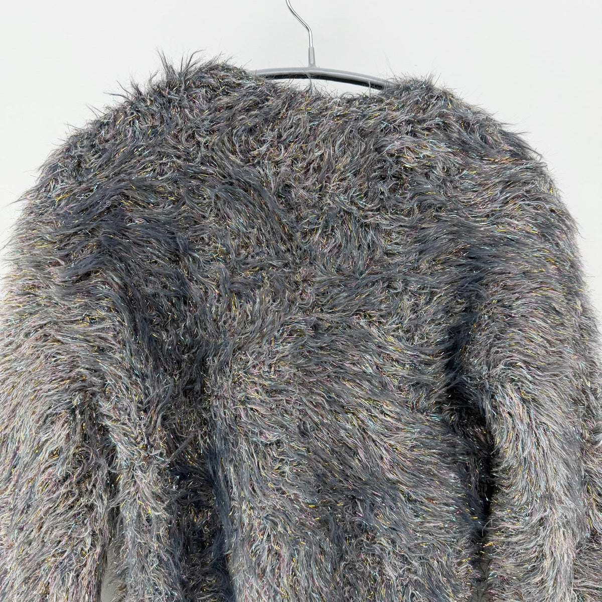 【美品】MUSUBORE カーディガン グレイ Fサイズ【クリーニング発送】