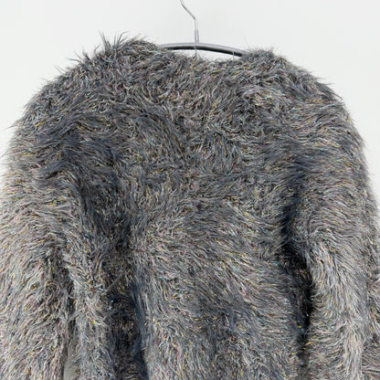 【美品】MUSUBORE カーディガン グレイ Fサイズ【クリーニング発送】