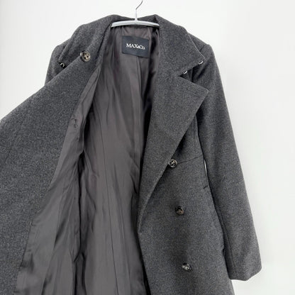 【美品】MAX&Co. チェスターコート グレイ 38サイズ【クリーニング発送】