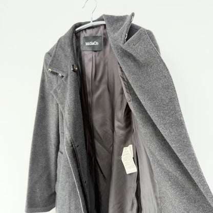 【美品】MAX&Co. チェスターコート グレイ 38サイズ【クリーニング発送】