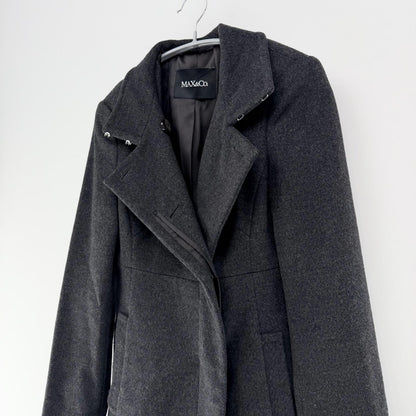 【美品】MAX&Co. チェスターコート グレイ 38サイズ【クリーニング発送】