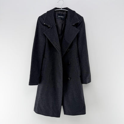 【美品】MAX&Co. チェスターコート グレイ 38サイズ【クリーニング発送】