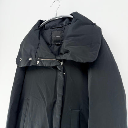 【美品】theory ダウンコート ブラック Pサイズ【クリーニング発送】
