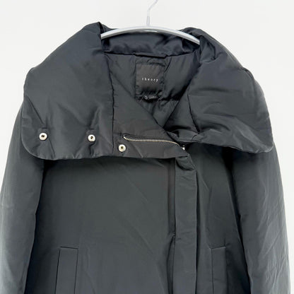 【美品】theory ダウンコート ブラック Pサイズ【クリーニング発送】