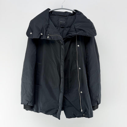 【美品】theory ダウンコート ブラック Pサイズ【クリーニング発送】