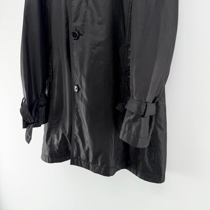 【美品】brummell トレンチコート ブラック Lサイズ【クリーニング発送】