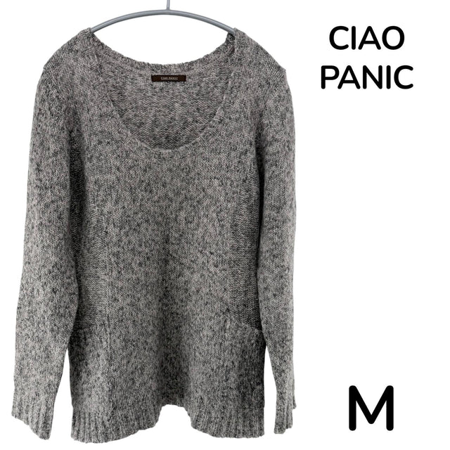【美品】CAO PANIC ニット グレイ Mサイズ【クリーニング発送】