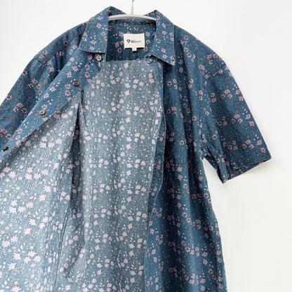 【美品】The shop TK 半袖シャツ ブルー Lサイズ【クリーニング発送】