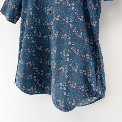 【美品】The shop TK 半袖シャツ ブルー Lサイズ【クリーニング発送】
