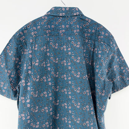 【美品】The shop TK 半袖シャツ ブルー Lサイズ【クリーニング発送】