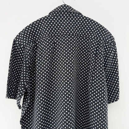 【美品】COMME CA ISM 半袖シャツ ブラック Fサイズ【クリーニング発送】