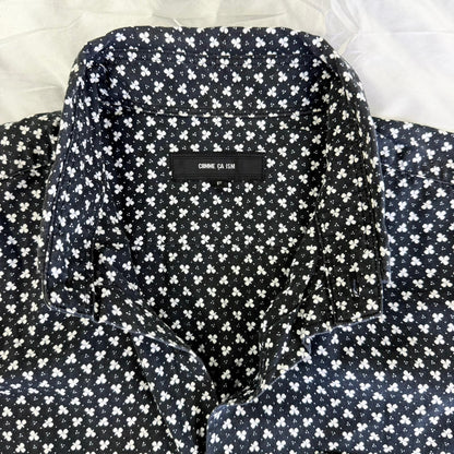 【美品】COMME CA ISM 半袖シャツ ブラック Fサイズ【クリーニング発送】