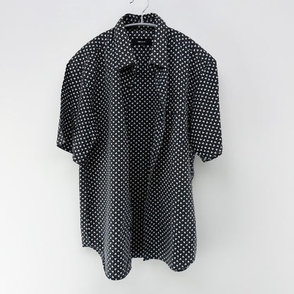 【美品】COMME CA ISM 半袖シャツ ブラック Fサイズ【クリーニング発送】