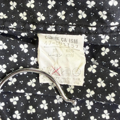 【美品】COMME CA ISM 半袖シャツ ブラック Fサイズ【クリーニング発送】